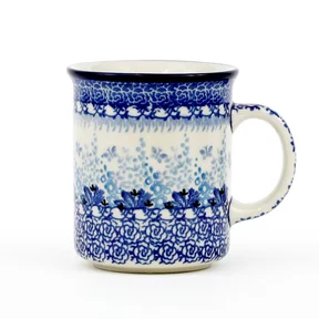 Kubek ceramiczny 236 0,3l <br>3277X Kwiat ostróżki Bolesławiec